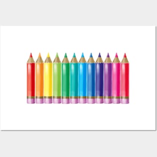 Rainbow Pencil Collection Posters and Art